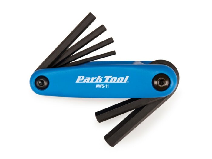 Park Tool AWS-11 Fold-up Hex Wrench Set:  3mm to 6mm, 8mm, 10mm