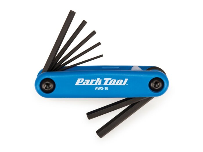 Park Tool AWS-10 Fold-up Hex Wrench Set:  1.5mm to 6mm