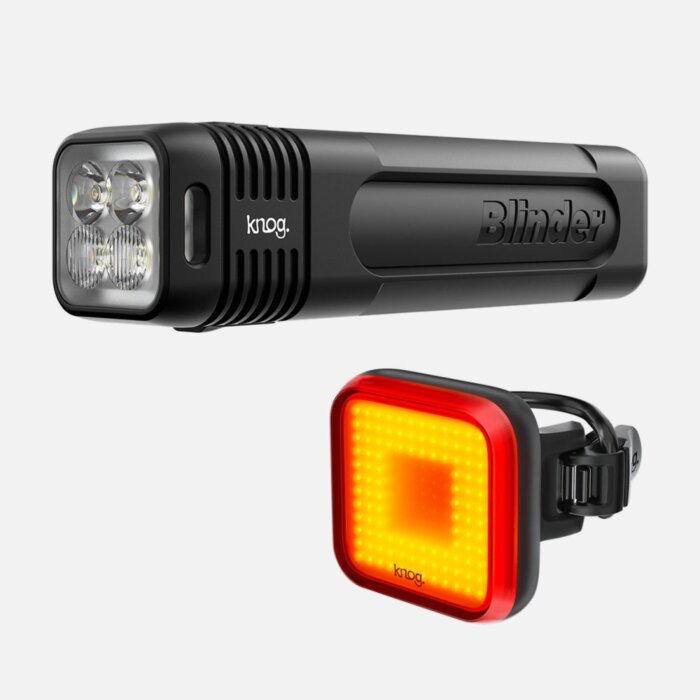 Knog Lightset, Blinder 900 + Blinder Square Rear 16 Knog Lightset, Blinder 900 + Blinder Square Rear