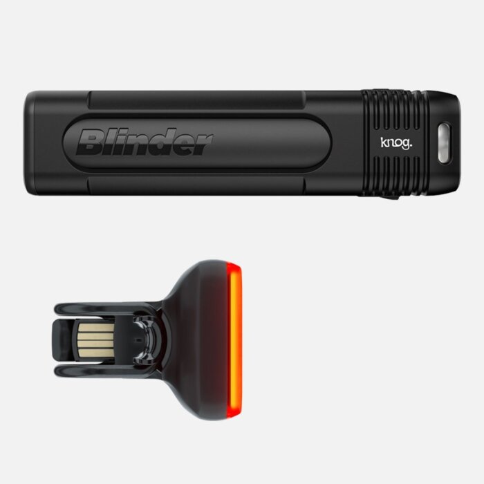 Knog Lightset, Blinder 900 + Blinder Square Rear 18 Knog Lightset, Blinder 900 + Blinder Square Rear