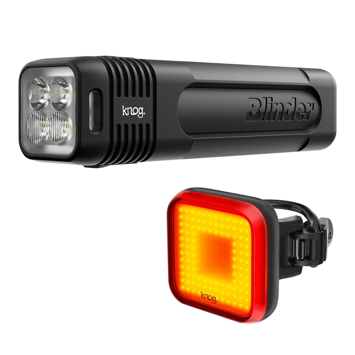 Knog Lightset, Blinder 900 + Blinder Square Rear 1 Knog Lightset, Blinder 900 + Blinder Square Rear