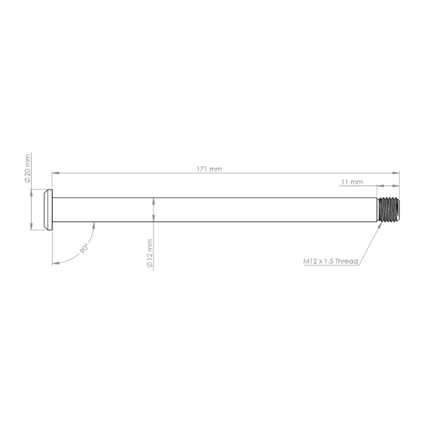 Burgtec Yeti 171mm Rear Axle 6 Burgtec Yeti 171mm Rear Axle - Image 6