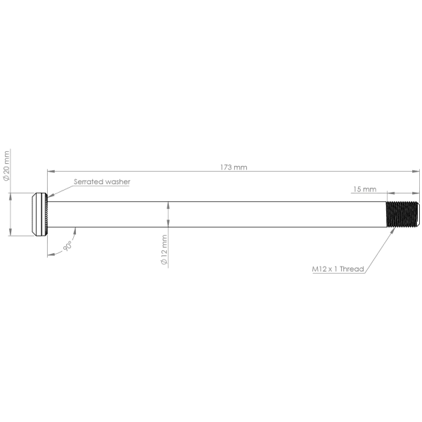 Burgtec Santa Cruz Rear Axles 173.7mm SPECIAL SAVE 30% 3 Burgtec Santa Cruz Rear Axles 173.7mm SPECIAL SAVE 30% - Image 3